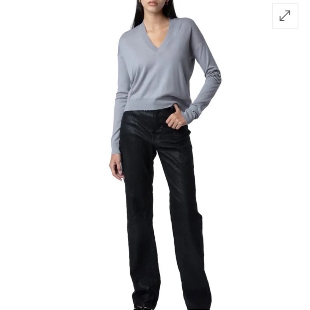 NWT Zadig Voltaire v neck merino wool sweater